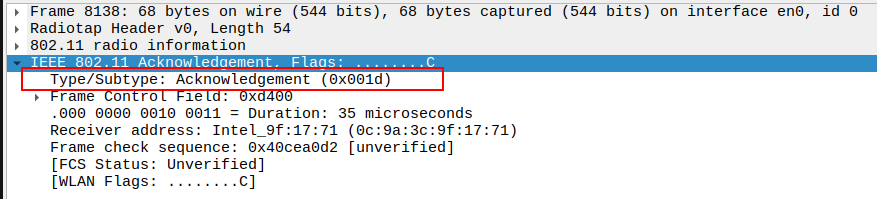 ARP Reply ACK Subtype