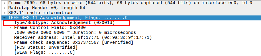 ACK subtype after Association Response